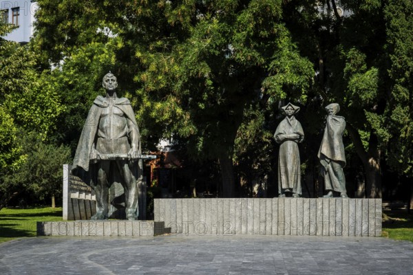 Monument on SNP Square in Bratislava, Slovakia