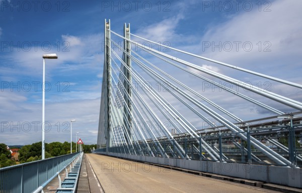 The factory bridge over the River Main in Kelsterbach, Hesse, Germany