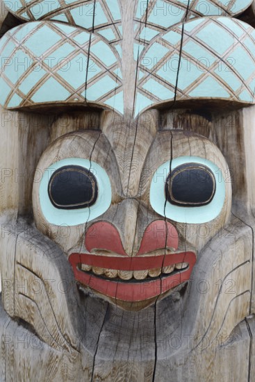 Totem Pole, Jasper, Jasper National Park, Alberta, Canada