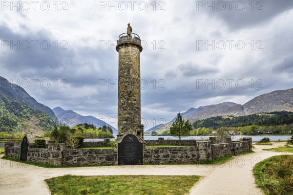 Glenfinnan Monument, Loch Shiel, Glenfinnan Viaduct, River Finnan, West Highland, Scotland, United Kingdom