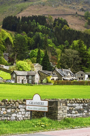 Grasmere Lake, Grasmere, Ambleside, Lake District, Westmorland, Cumbria, England, United Kingdom