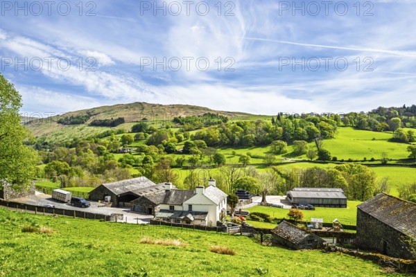 Farms in Lake District National Park, Cumbria, England, United Kingdom