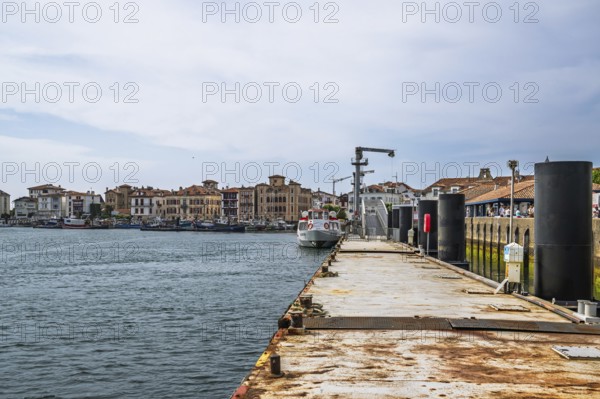 Marina in Saint-Jean-de-Luz, Nouvelle-Aquitaine, Pyrenees-Atlantiques, France