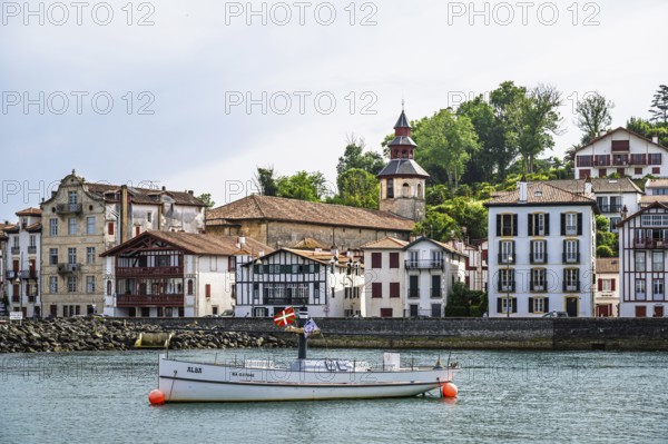 Marina in Saint-Jean-de-Luz, Nouvelle-Aquitaine, Pyrenees-Atlantiques, France