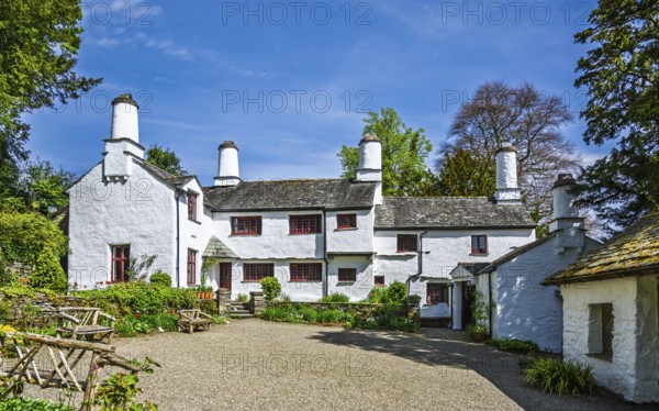 Townend house, National Trust, Troutbeck, Windermere, Lake District, Cumbria, England, United Kingdom
