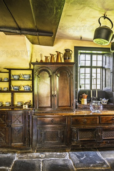 Townend house, National Trust, Troutbeck, Windermere, Lake District, Cumbria, England, United Kingdom