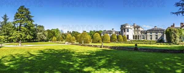 Panorama of Shugborough Estate, National Trust House and garden, Great Haywood, Staffordshire, England, United Kingdom