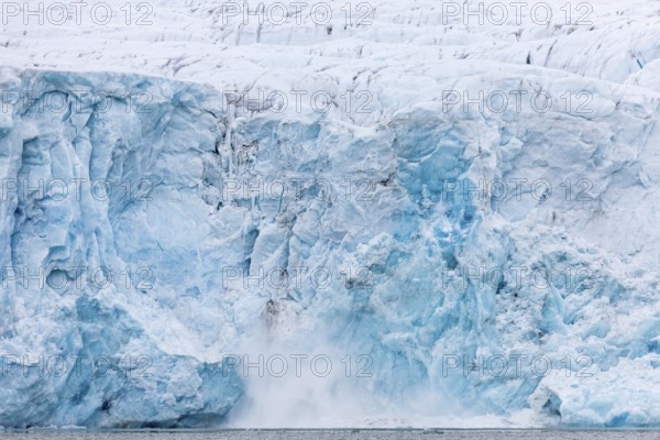 Glacier tongue, sea, Konowbreen, Spitsbergen, Svalbard