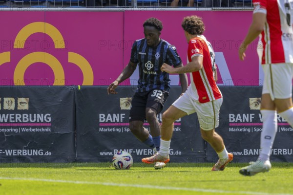 Waldhof Mannheim v FC Emmen, Netherlands (last test match in front of the start of the new season) ***On the ball: Kennedy Okpala (32, Mannheim)