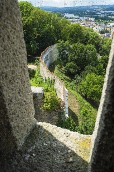 Castle wall of Trencín Castle, Capital of Culture 2026, Trencín, Slovakia