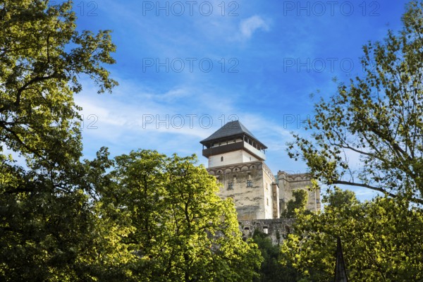 View of the tower of Trencín Castle, Capital of Culture 2026, Trencín, Slovakia