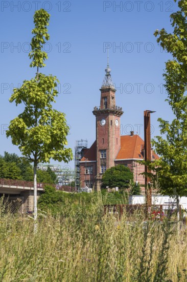 Old harbour office, harbour, Dortmund, Ruhr area, North Rhine-Westphalia, Germany