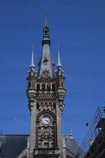 Bell tower, Palais Benedictine, distillery and museum, Fécamp, Normandy, Seine-Maritime, France
