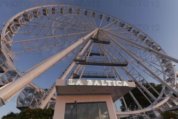 Ferris wheel La Baltica on the beach promenade, evening light, Baltic resort Kühlungsborn, Baltic Sea, Mecklenburg-Western Pomerania, Germany