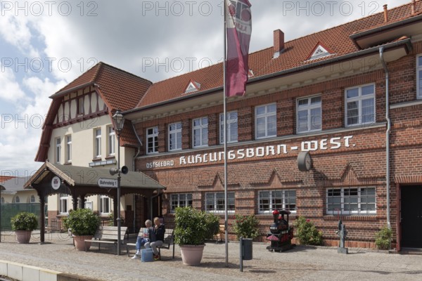 Historic Kühlungsborn-West railway station, Mecklenburgische Bäderbahn Molli, Baltic Sea, Mecklenburg-Vorpommern, Germany