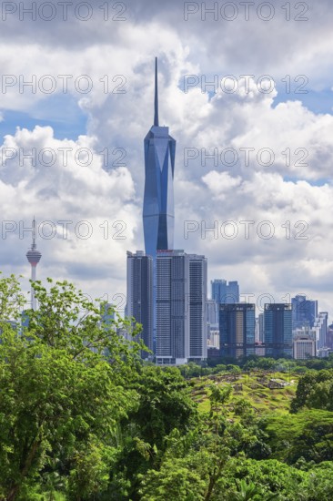 Kuala Lumpur city skyline, Malaysia, Asia