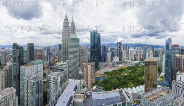 Kuala Lumpur city skyline with the Petronas Towers, Malaysia, Asia