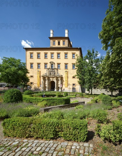 Gatehouse, Museum Zeitzer Schloss Moritzburg, early baroque style, Zeitz, Saxony-Anhalt, Germany
