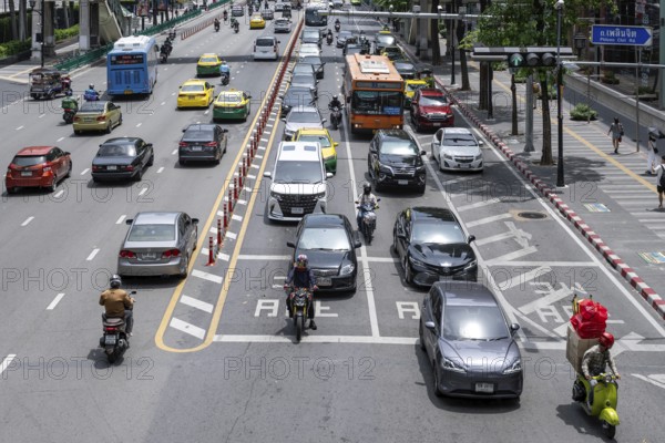 Road traffic vehicles, Bangkok, Thailand