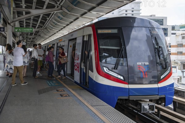BTS Skytrain stop, Bangkok, Thailand