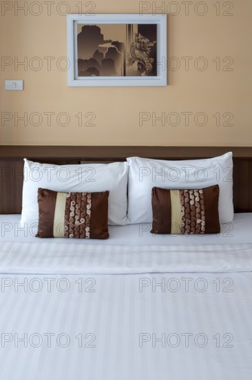 Hotel room double bed