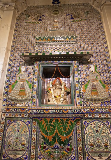 Ganesh sculpture in the City Palace Museum, City Palace, Udaipur, Rajasthan, India