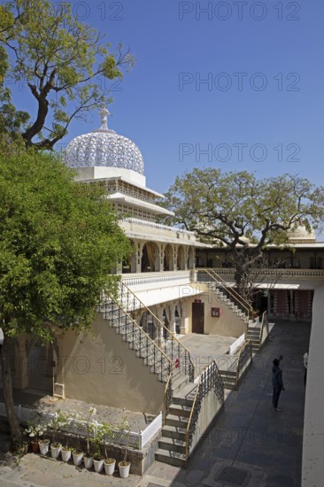 Chowmukha Pavilion, City Palace, Udaipur, Rajasthan, India