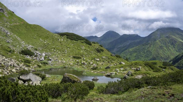 At the Kaltenbach lakes, Schladminger Tauern, Sölktäler nature park Park, St. Nikolei, Styria, Austria