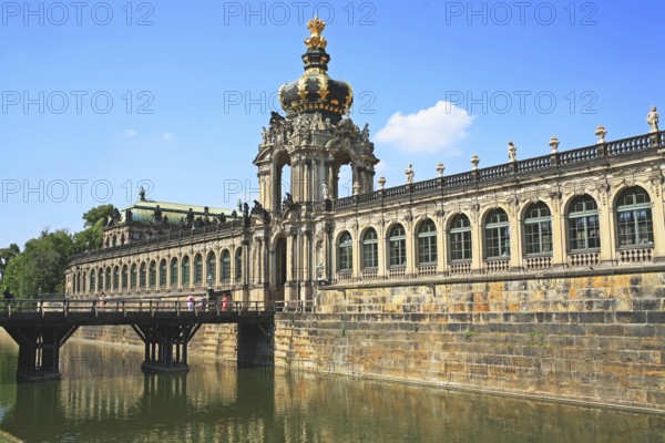 Partial view, Building, Dresden Zwinger, Baroque architecture, Dresden, Germany