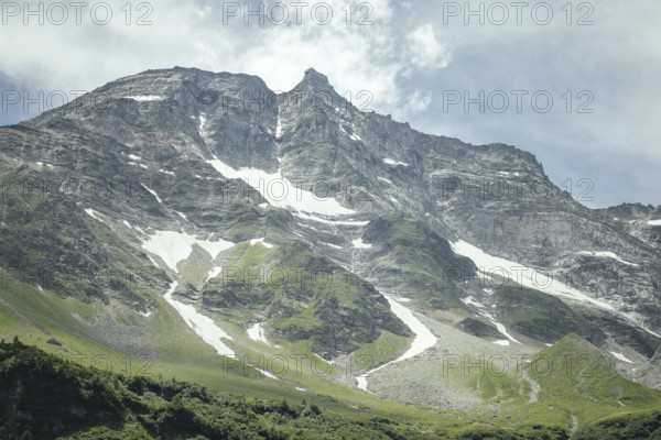 View of the Hoher Sonnblick, Rauris, Pinzgau, Salzburg, Austria