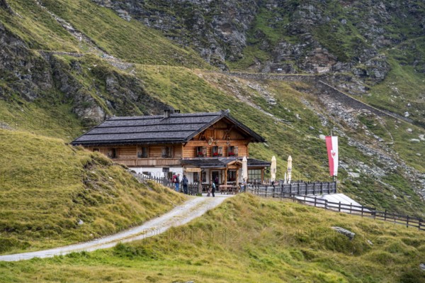 Alm Martalm, Lazzacher Tal, Seven Lakes Hike, Stubai Alps, near Ridnaun, South Tyrol, Italy