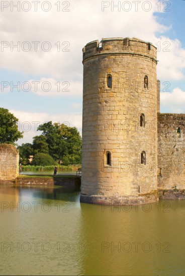 Bodiam Castle is located in East Sussex near the River Rother. It has long been one of England's most popular and best-known castles. England, UK