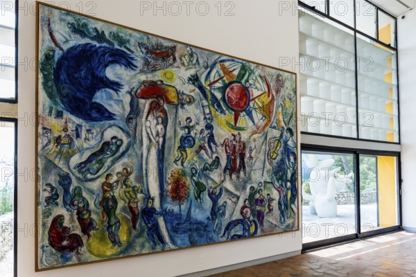 Museum, Fondation Maeght, artist Marc Chagall, St. Paul de Vence, Provence Alpes Côte d'Azur, South of France, France
