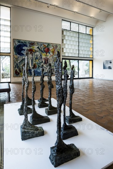 Museum, Fondation Maeght, artist Alberto Giacometti, St. Paul de Vence, Provence Alpes Côte d'Azur, South of France, France