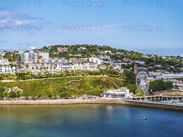 DefaultTorquay from a drone, English Riviera, Torbay, Devon, England, United Kingdom