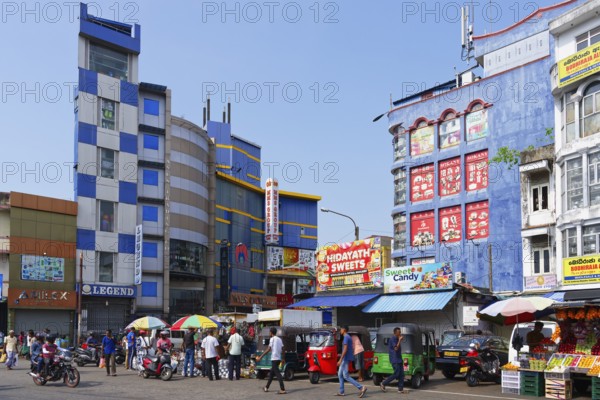Street market in Colombo city center, Sri Lanka