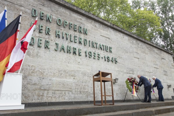 Petr Pavel (President of the Czech Republic) and Kai Wegner (Governing Mayor of Berlin) during a wreath-laying ceremony at the Plötzensee Memorial in Berlin on 9 July 2025. The visit was a personal wish of Mr Pavel, as of the more than 2, 800 people killed, 677 were Czechs, the second largest population group after Germans