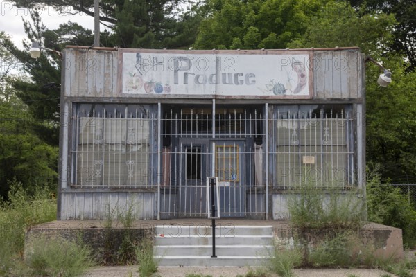 West Olive, Michigan - A closed fruit and vegetable store in rural Michigan