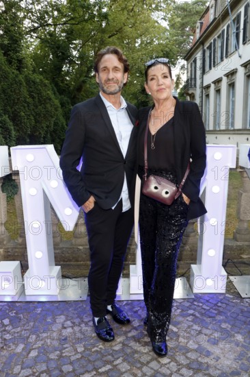 Falk Willy Wild and Katy Karrenbauer at the Cocktail Prolongé for the Semi-Final Round of Judging of the International Emmy® Awards 2025 in Berlin at the Schlosshotel Berlin on 07.07.2025