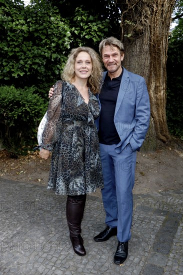 Thure Riefenstein and woman Patricia Lüger at the Cocktail Prolongé for the Semi-Final Round of Judging of the International Emmy® Awards 2025 in Berlin at the Schlosshotel Berlin on 07.07.2025