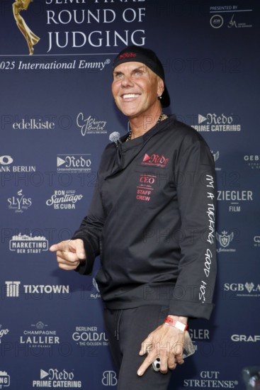 René Dost at the Cocktail Prolongé for the Semi-Final Round of Judging of the International Emmy® Awards 2025 in Berlin at the Schlosshotel Berlin on 7 July 2025
