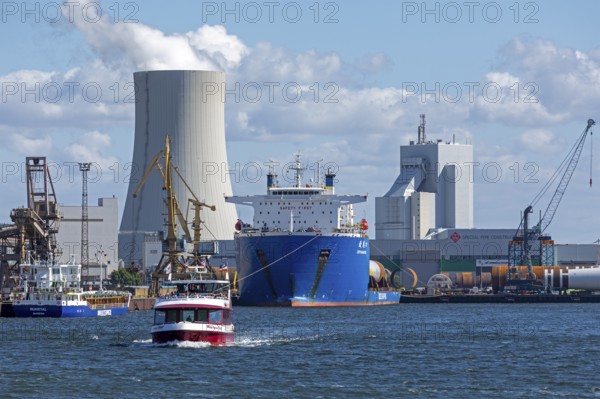 Excursion boat, ship, harbour, Warnemünde, Rostock, Mecklenburg-Western Pomerania, Germany
