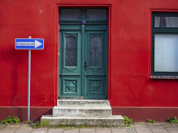 House entrance door, Mecklenburg-Western Pomerania, Germany