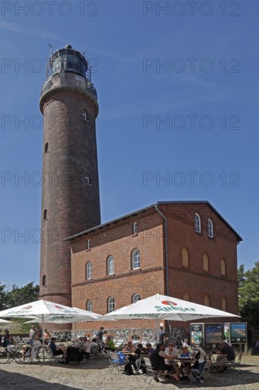 Lighthouse, café, Darßer Ort, Born a. Darß, National Park Vorpommersche Boddenlandschaft, Mecklenburg-Vorpommern, Germany