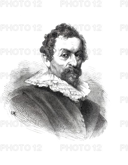 Hendrik van Balen the Elder (c. 1575 in Antwerp, until 17 July 1632) was a Flemish painter and stained glass artist, Historical, digitally restored reproduction of a 19th century original