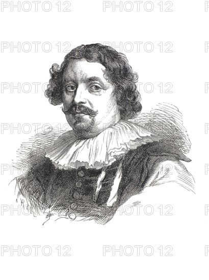 Gaspar de Crayer, Jasper, Gaspard or Caspar de Crayer (born 18 November 1584 in Antwerp, died 27 January 1669 in Ghent) was a Flemish painter, Historical, digitally restored reproduction of a 19th century original