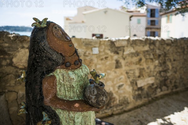 Sculpture, Artist Xavier, Musée Picasso, Antibes, Provence Alpes Côte d'Azur, South of France, France