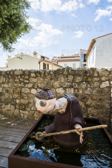 Sculpture, Artist Xavier, Musée Picasso, Antibes, Provence Alpes Côte d'Azur, South of France, France