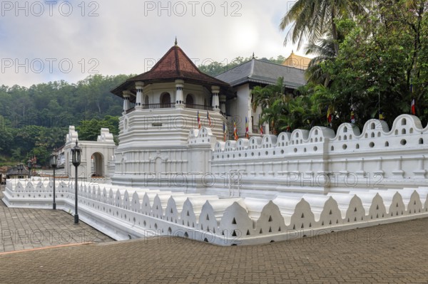 Temple of the sacred Tooth Relic or Sri Dalada Maligawa, Octagonal tower, Kandy, Sri Lanka