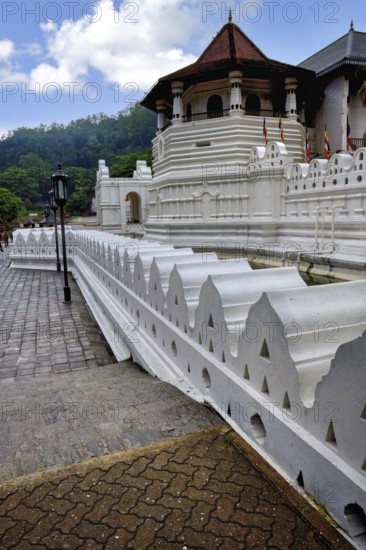 Temple of the sacred Tooth Relic or Sri Dalada Maligawa, Octagonal tower, Kandy, Sri Lanka